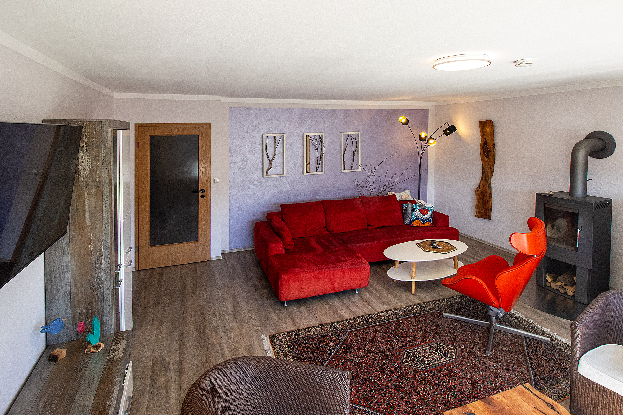 Ferienwohnung Oppenau – Wohnzimmer Design Schwarzwald