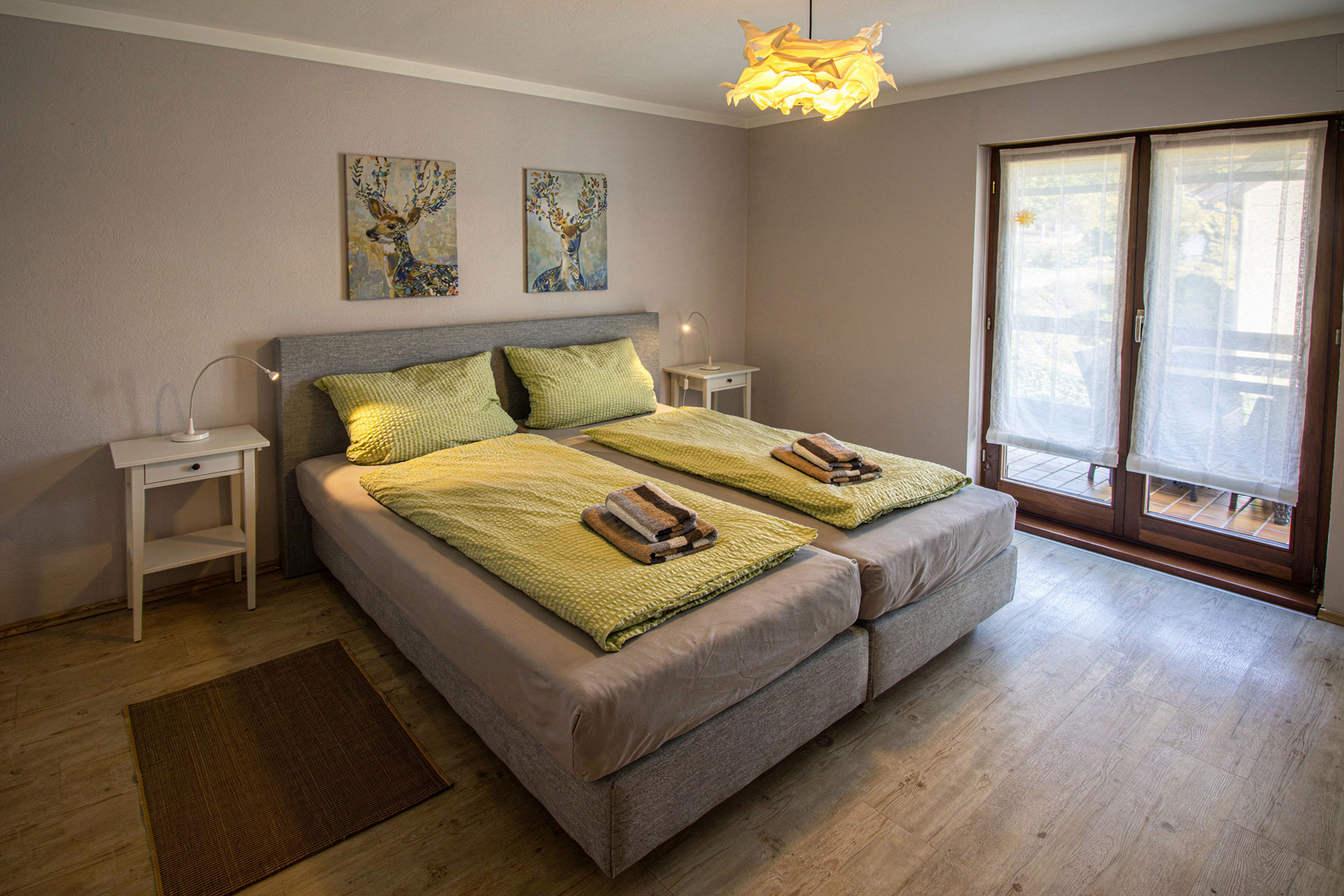 Ferienwohnung Schwarzwald – Schlafzimmer 1 ruhig schlafen Oppenau