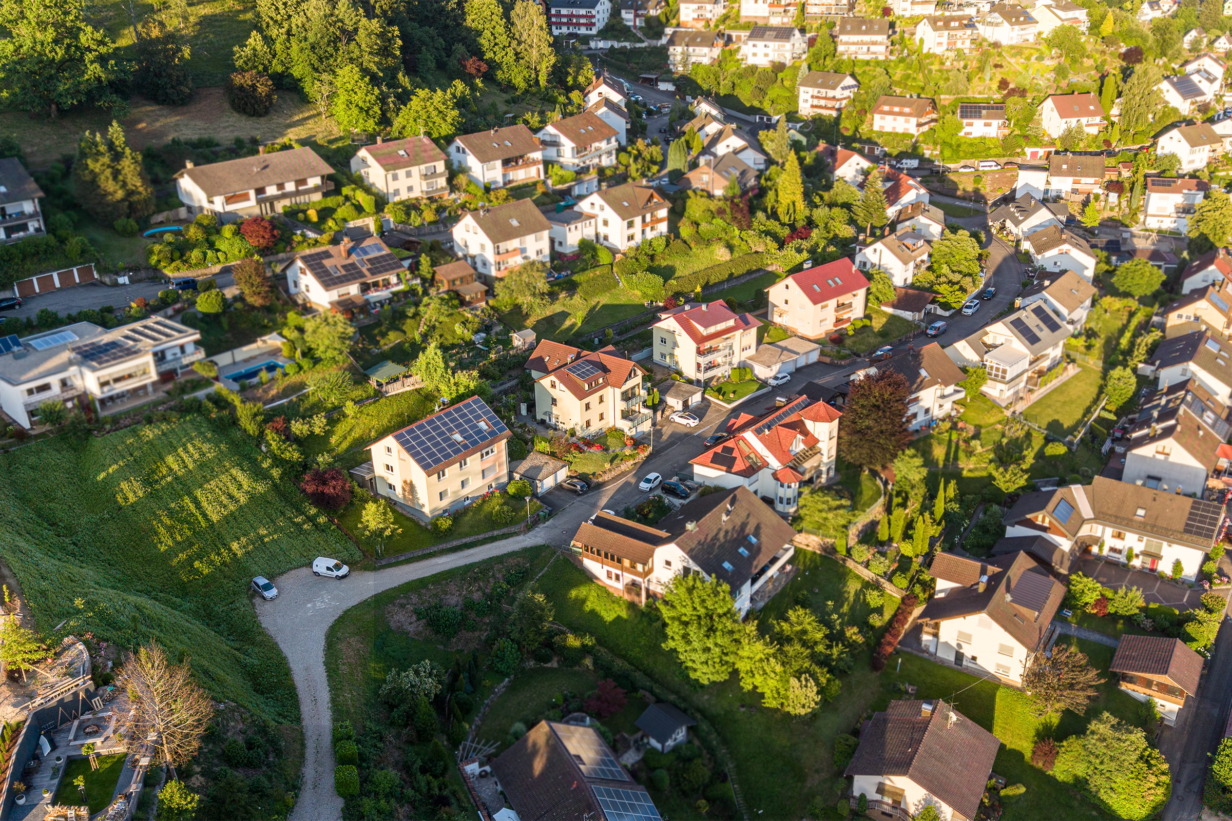 Ferienwohnung Schwarzwald – Drohnenansicht Oppenau