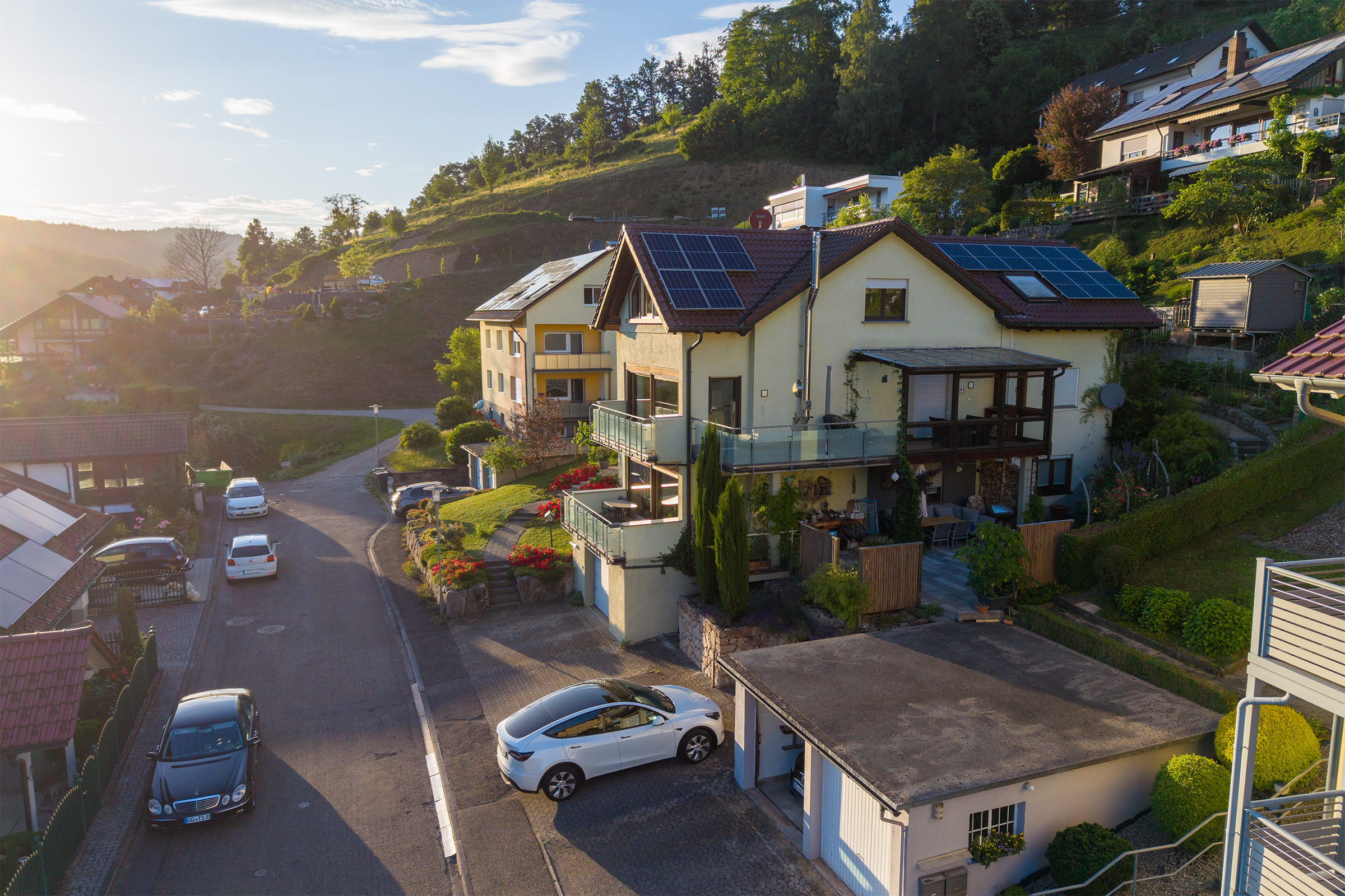 Ferienwohnung Schwarzwald – Luftaufnahme Oppenau